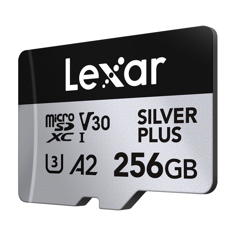 Lexar High-Performance Silver Plus microSDXC 256GB hukommelseskort + adapter