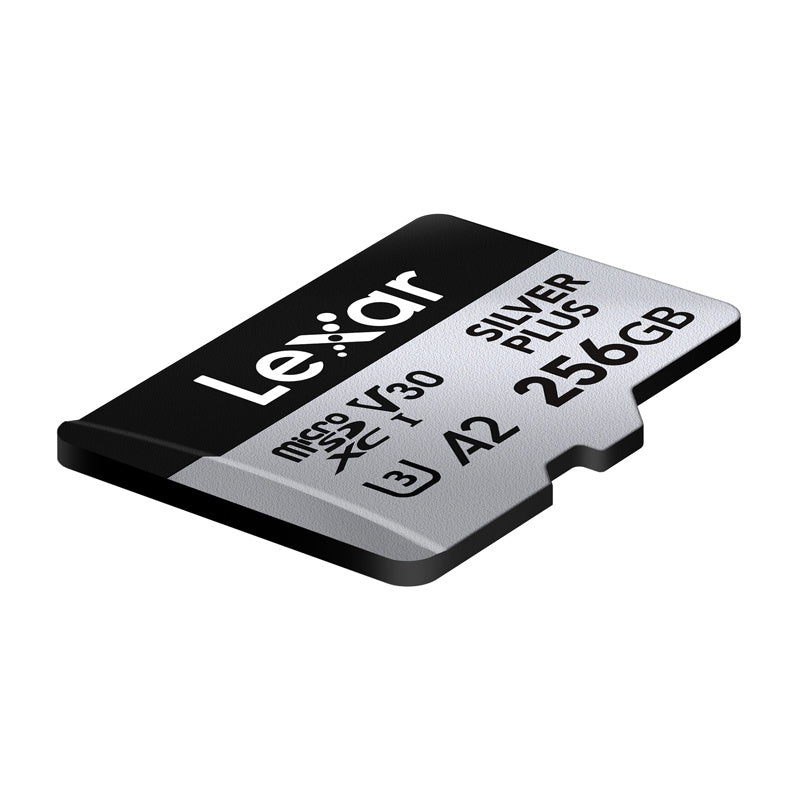 Lexar High-Performance Silver Plus microSDXC 256GB hukommelseskort + adapter