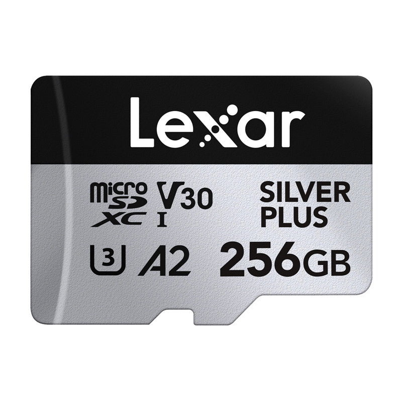 Lexar High-Performance Silver Plus microSDXC 256GB hukommelseskort + adapter