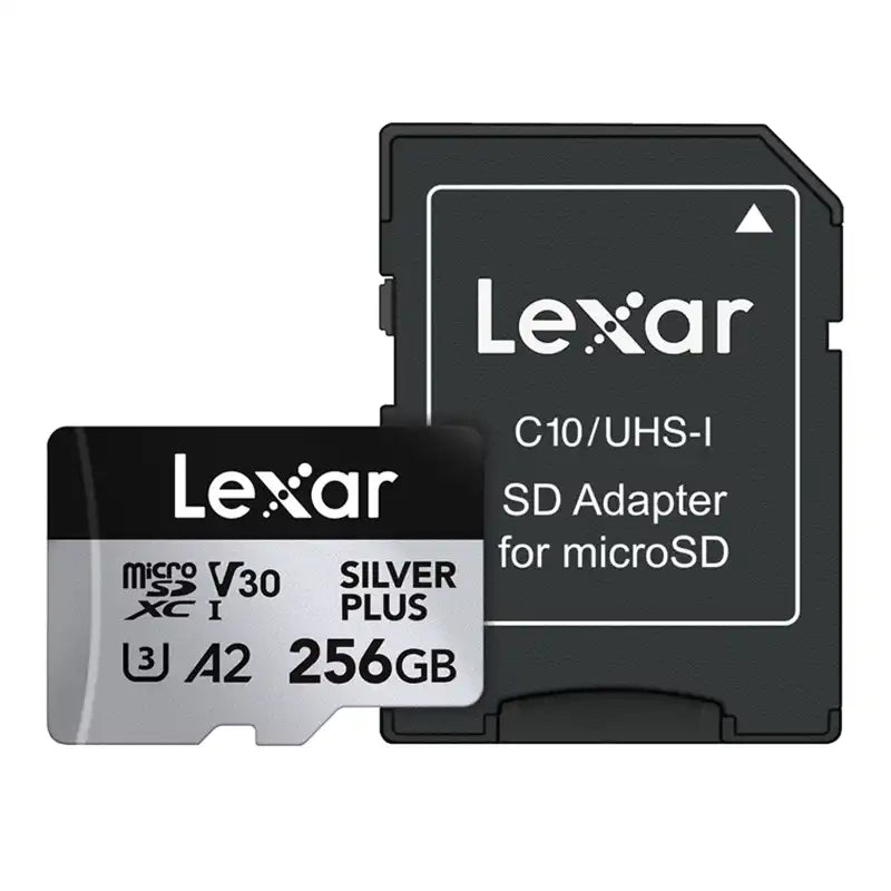 Lexar High-Performance Silver Plus microSDXC 256GB hukommelseskort + adapter