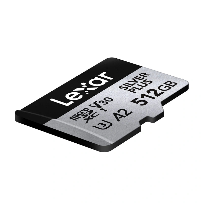 Lexar High-Performance Silver Plus microSDXC 512GB hukommelseskort + adapter