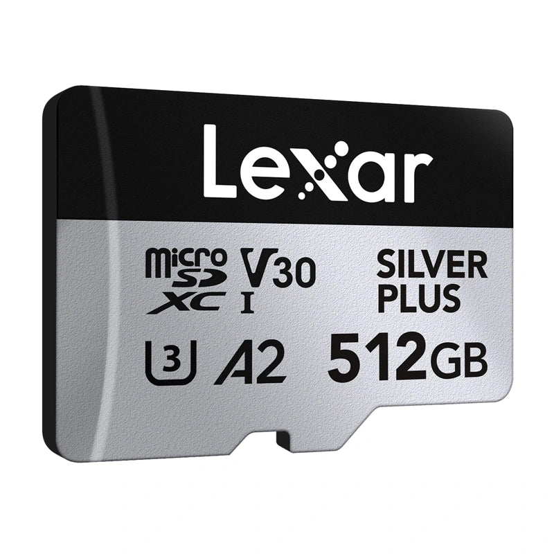 Lexar High-Performance Silver Plus microSDXC 512GB hukommelseskort + adapter