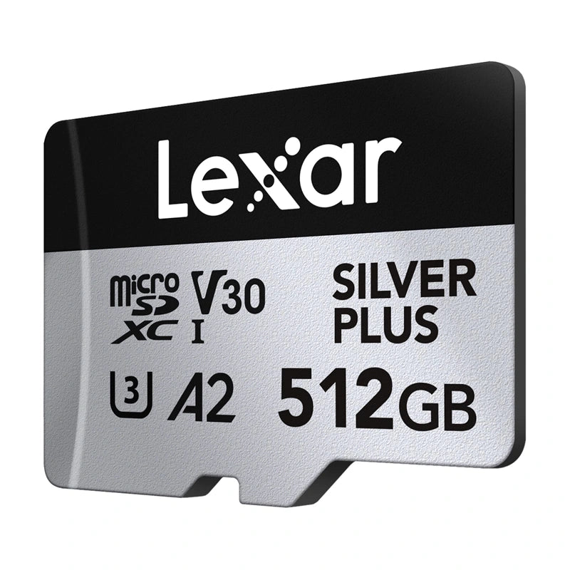 Lexar High-Performance Silver Plus microSDXC 512GB hukommelseskort + adapter