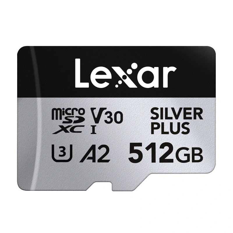 Lexar High-Performance Silver Plus microSDXC 512GB hukommelseskort + adapter