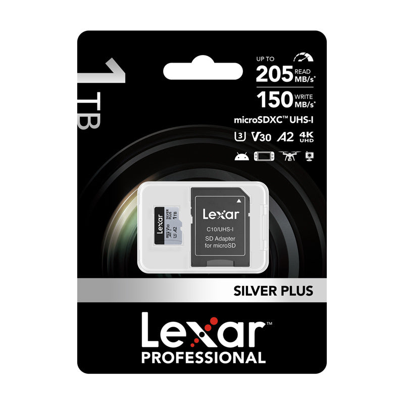 Lexar High-Performance Silver Plus microSDXC 1TB hukommelseskort + adapter