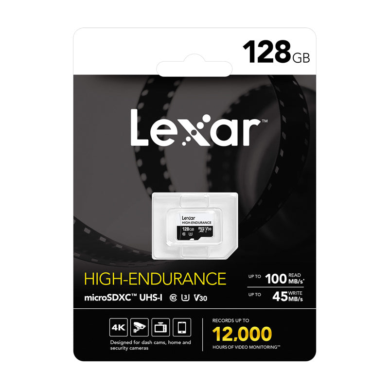 Lexar High-Endurance microSDHC/microSDXC 128GB hukommelseskort