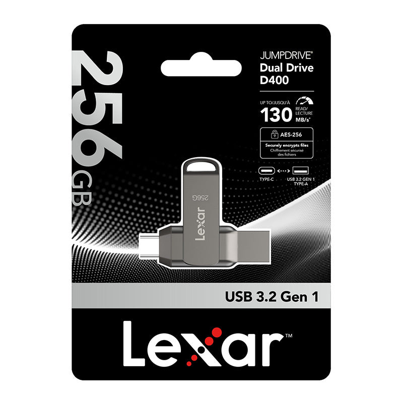 Lexar Dual Type-C og Type-A USB 3.1 256GB USB-nøgle