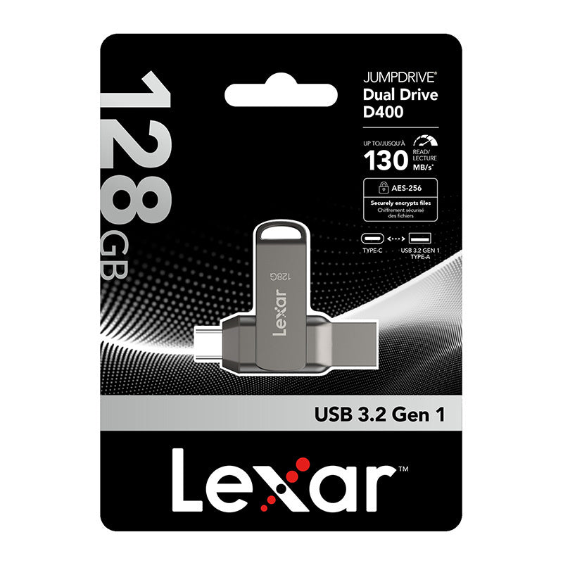 Lexar Dual Type-C og Type-A USB 3.1 128GB USB-nøgle