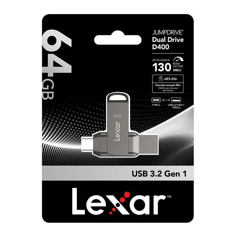 Lexar Dual Type-C og Type-A USB 3.1 64GB USB-nøgle