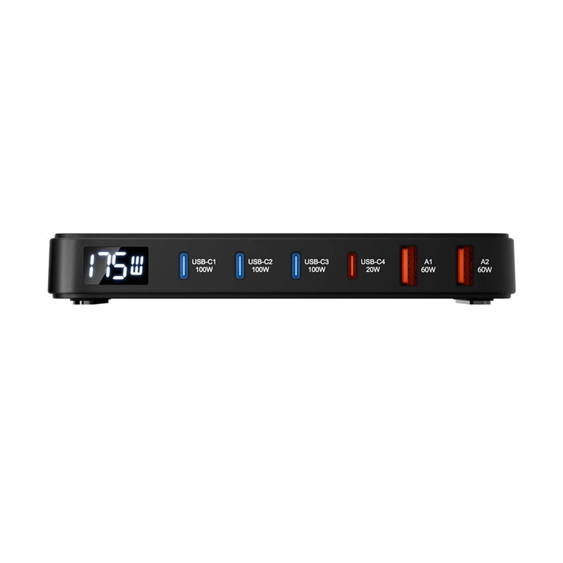 Blitzwolf BW-S30 6-i-1 ladestation 4x USB-C + 2x USB 175W