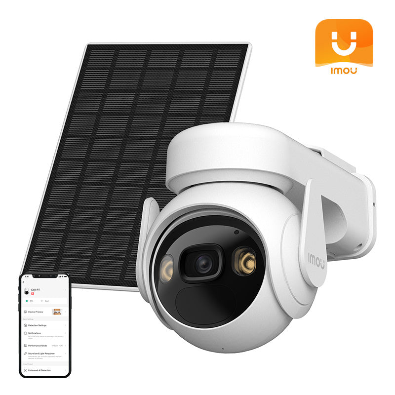 IMOU Cell PT Kit Lite drejeligt udendørs WiFi-kamera med solpanel (type C)