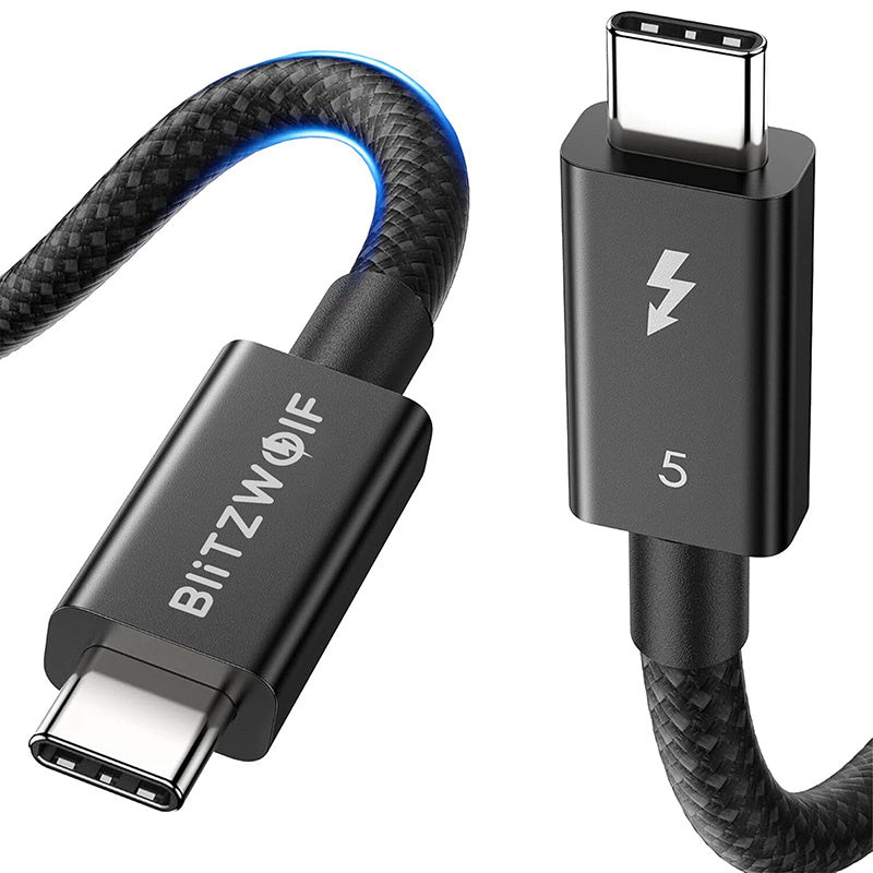 BlitzWolf BW-HDC8 USB-C til USB-C-kabel 240W, 1.5 m (sort)