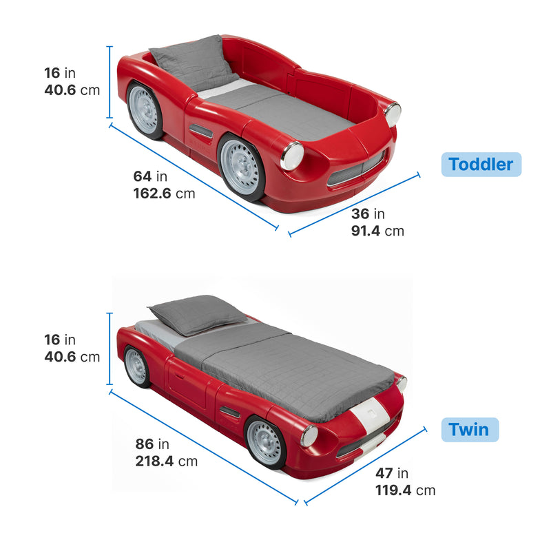 Step2 Roadster Toddler to Twin Udtræksseng