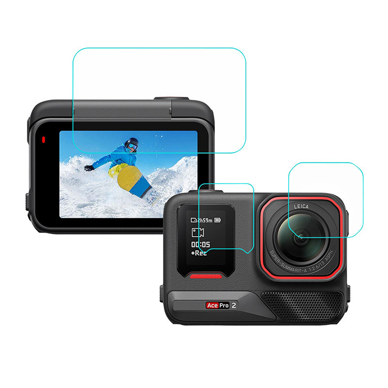 Puluz 3-i-1 beskyttelsesfilm til Insta360 Ace Pro 2