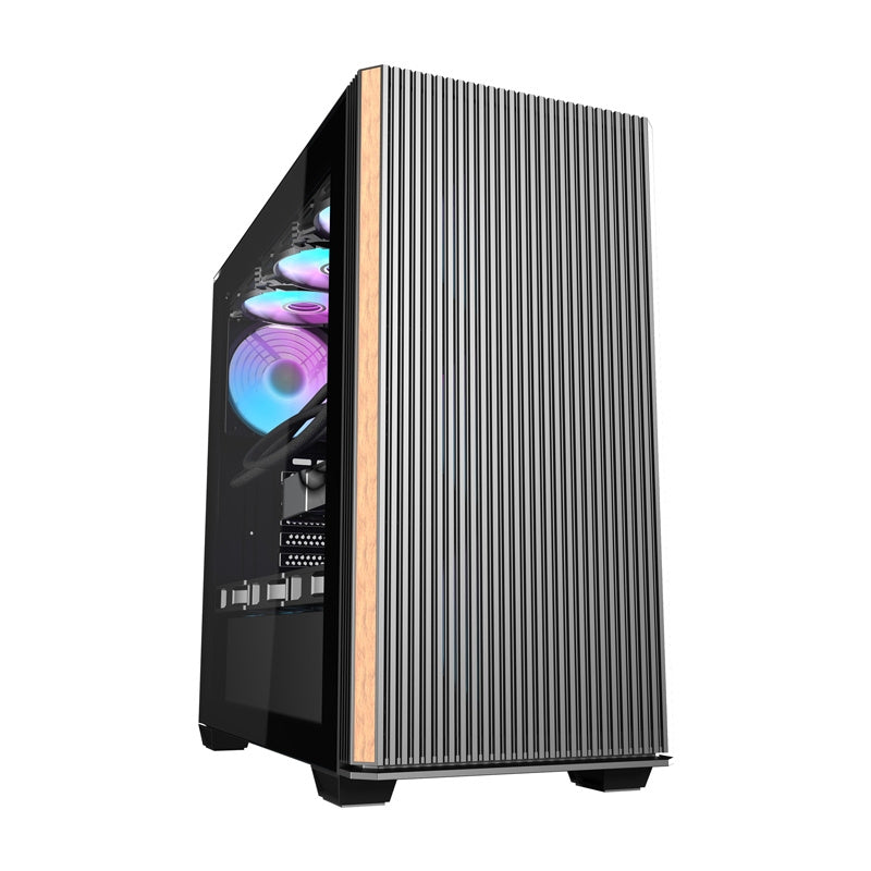 Darkflash DS900WS PC-kabinet (sort) + 4 blæsere