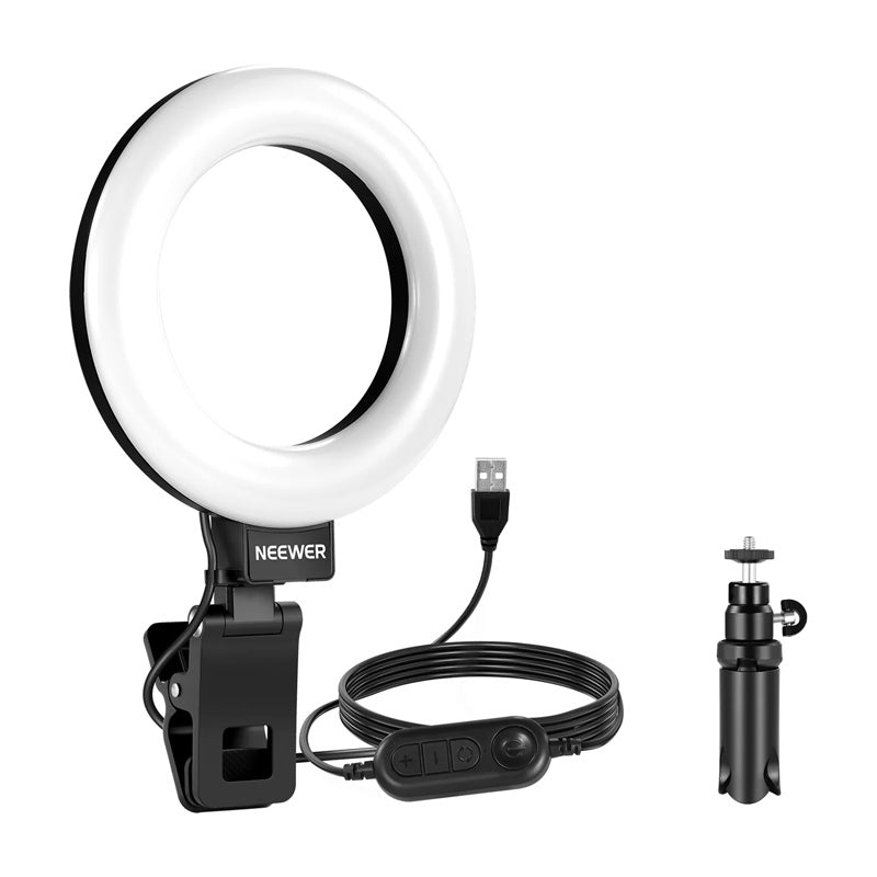 Neewer BR60 5 tommer ringlys med klemme / bordstativ