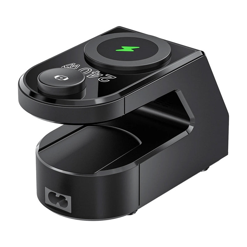 Blitzwolf BW-FW10 vækkeur med lader 2x USB-A, 4x USB-C, 240W