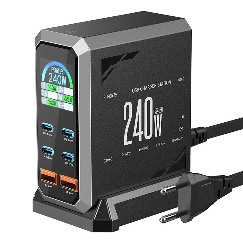 Blitzwolf BW-S31 netlader 2x USB-A, 4x USB-C, PD, 240W