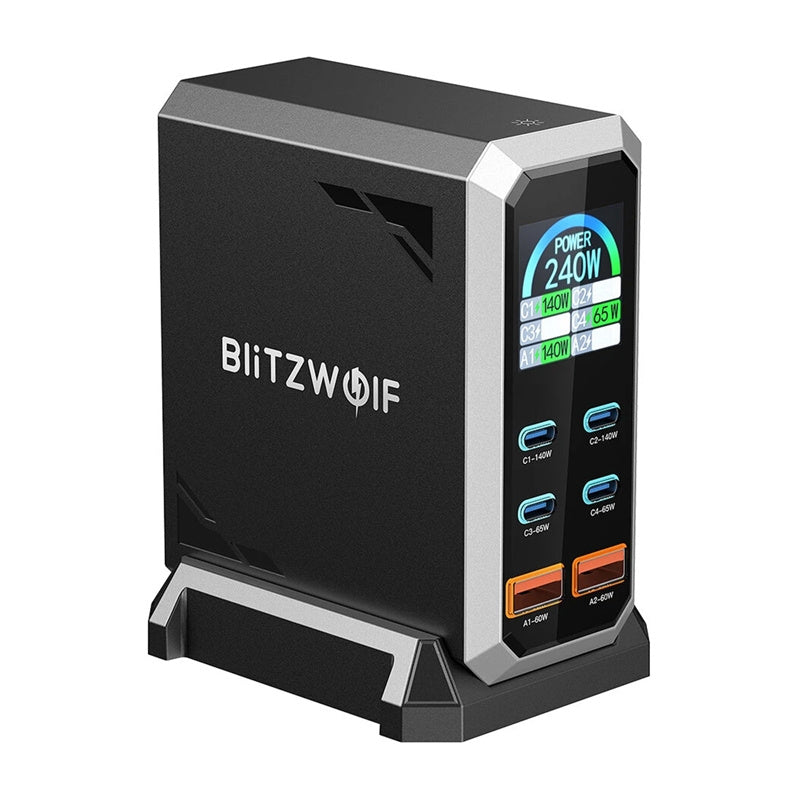 Blitzwolf BW-S31 netlader 2x USB-A, 4x USB-C, PD, 240W