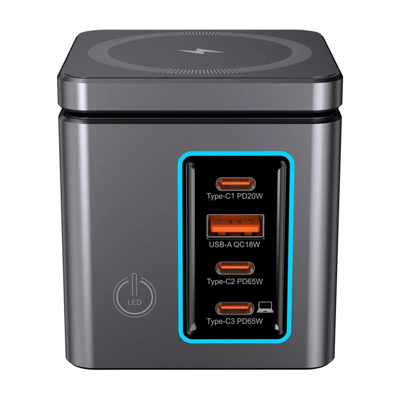 Blitzwolf BW-i113 GaN netlader USB-A, 3x USB-C, 105W
