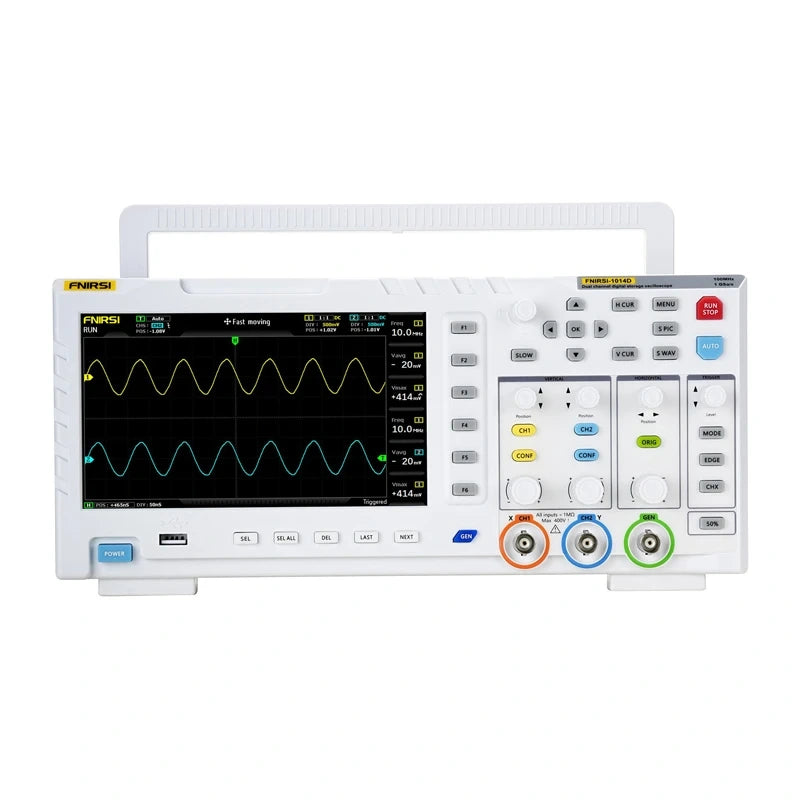 FNIRSI 1014D 2-i-1 oscilloskop og signalgenerator