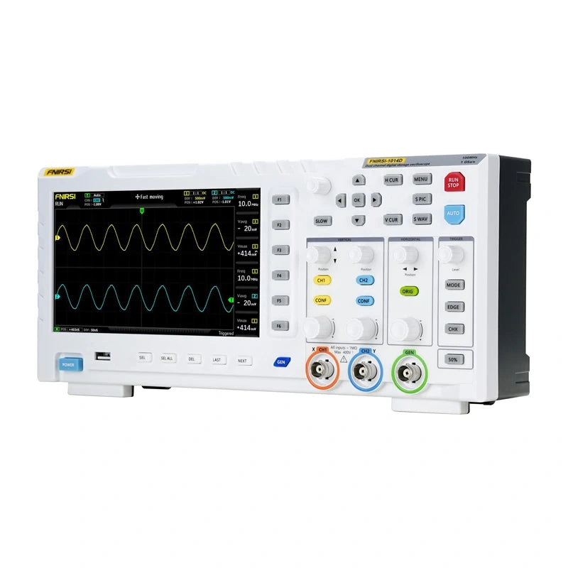 FNIRSI 1014D 2-i-1 oscilloskop og signalgenerator