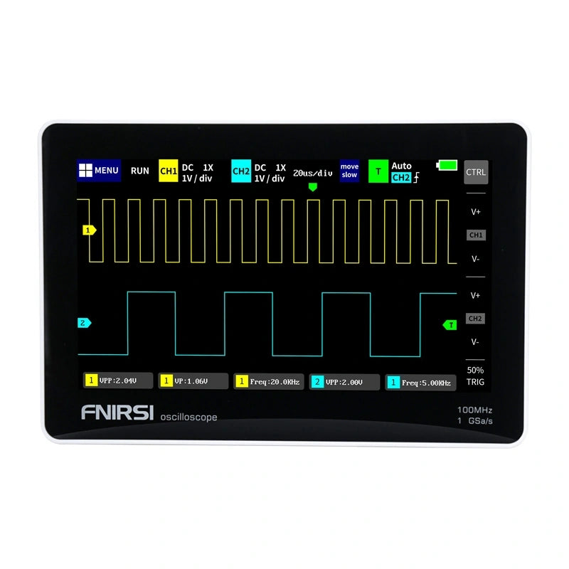 FNIRSI 1013D bærbart 7 tommer tablet-oscilloskop