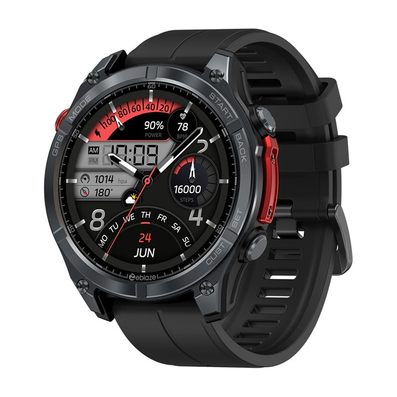 Zeblaze Stratos 4 smartwatch (sort)