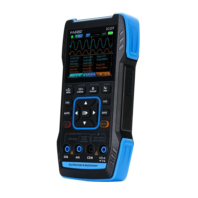 FNIRSI 2C23T bærbart 3-i-1 oscilloskop, multimeter og signalgenerator
