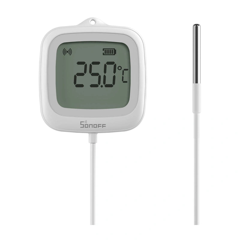 Sonoff SNZB-02LD ZigBee temperatursensor med LCD (med føler)