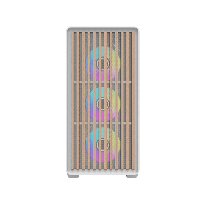 Darkflash DS900WD ATX PC-kabinet (hvid) + 4 blæsere