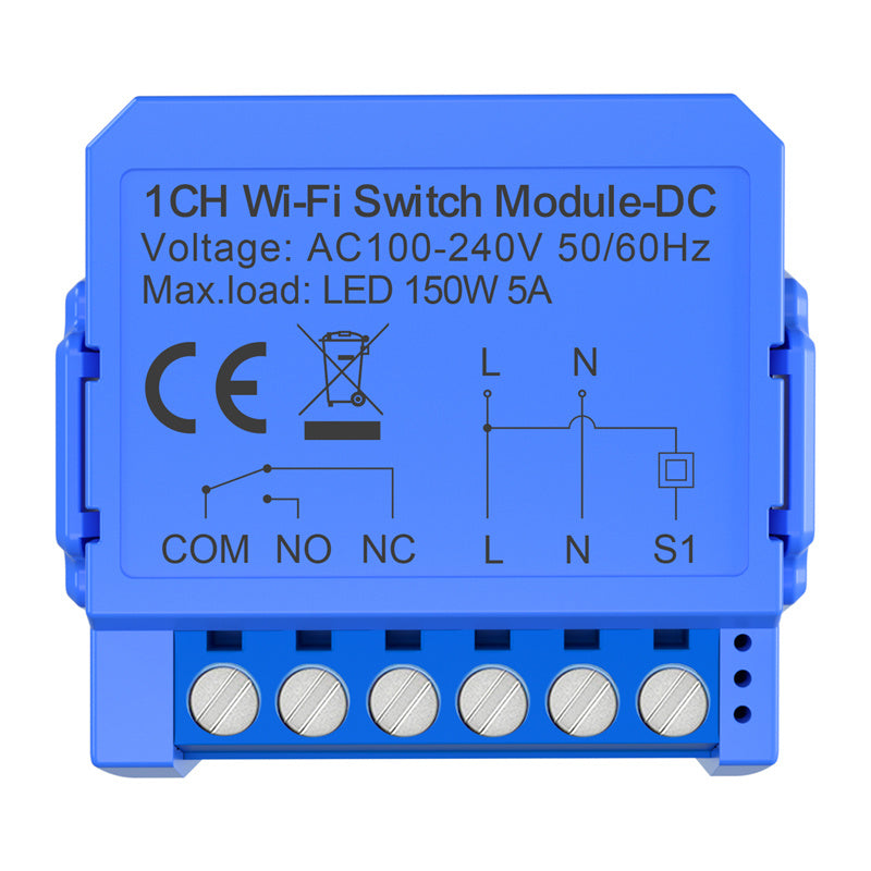 Avatto WSM16-DC32V-1 1-kanals WiFi-kontaktmodul med potentialfri kontakt