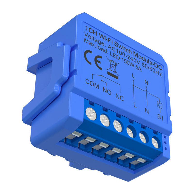 Avatto WSM16-DC-1 smart 1-kanals WiFi-kontaktmodul med potentialfri DC-kontakt