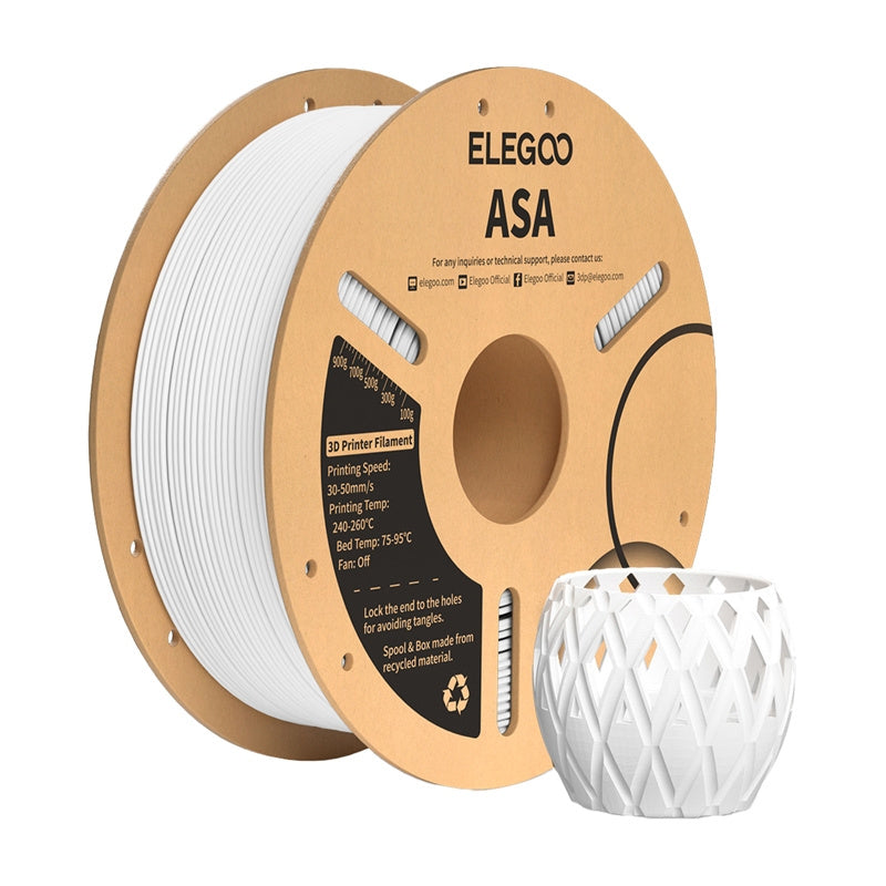 ELEGOO ASA filament (hvid)