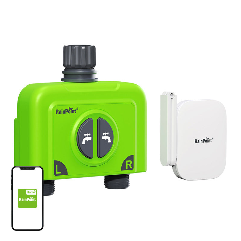 RainPoint vandingscomputer med 2 zoner og WiFi-gateway