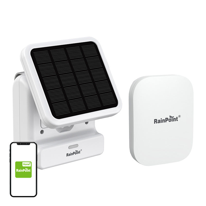 RainPoint smart solcelledrevet vandpumpesæt med gateway og app