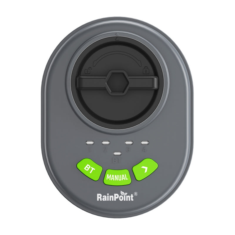 RainPoint sprinklerstyring med 4 zoner, app og Bluetooth