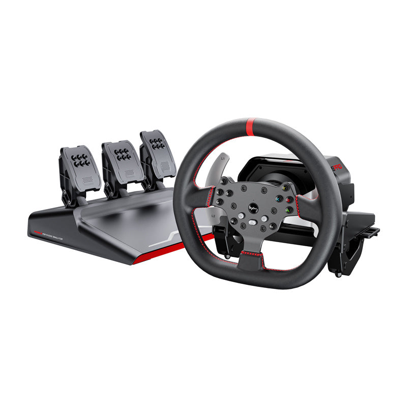 PXN-V10 Pro gamingsæt - rat + pedaler + monteringsklemmer (PC / PS4 / Xbox One / Xbox Series X|S)