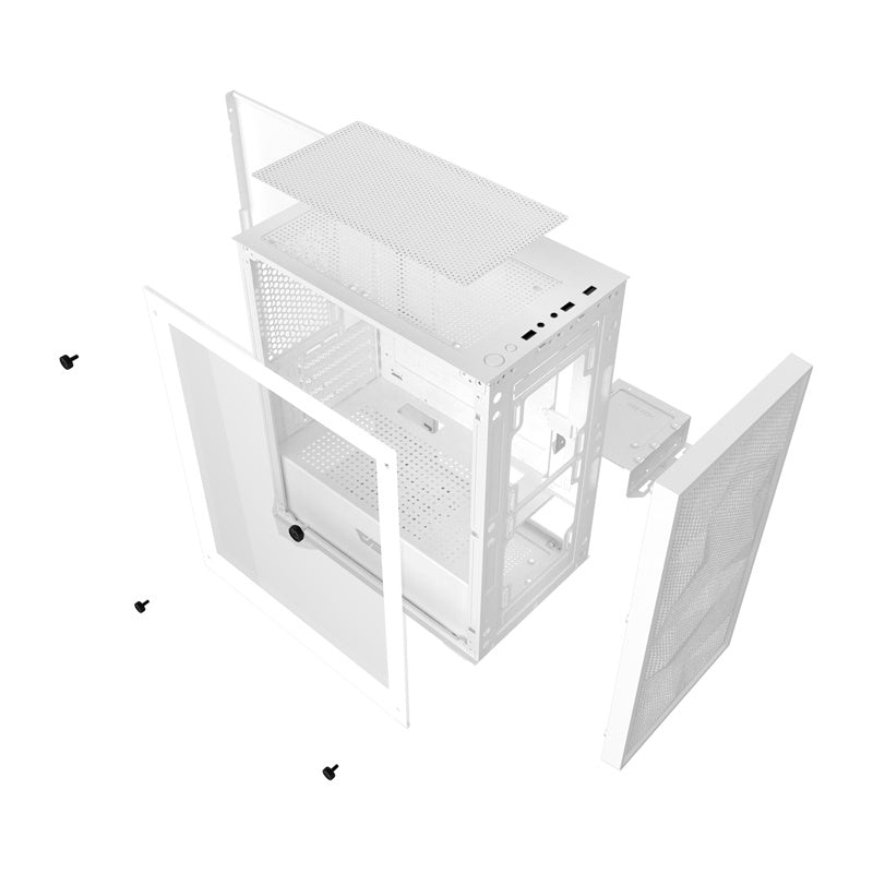 Darkflash M305 Mesh PC-kabinet uden blæsere (hvid)