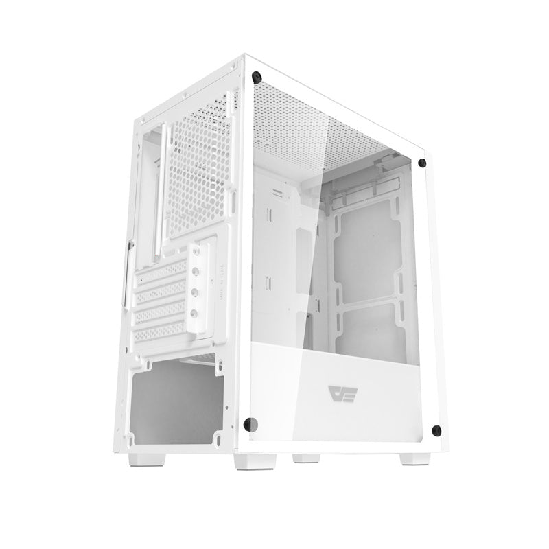Darkflash M305 PC-kabinet uden blæsere (hvid)