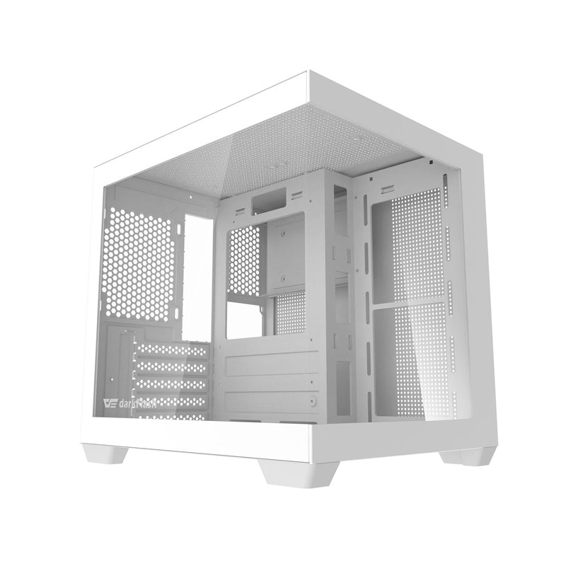 Darkflash C275P PC-kabinet uden blæsere (hvid)