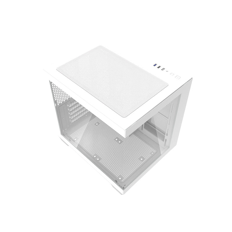 Darkflash C275P PC-kabinet uden blæsere (hvid)