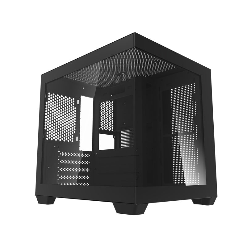 Darkflash C275P PC-kabinet uden blæsere (sort)