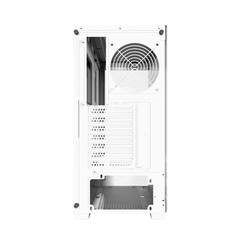 Darkflash DS900W PC-kabinet uden blæsere (hvid)
