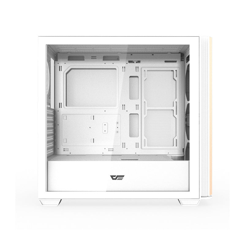 Darkflash DS900WS ATX PC-kabinet uden blæsere (hvid)