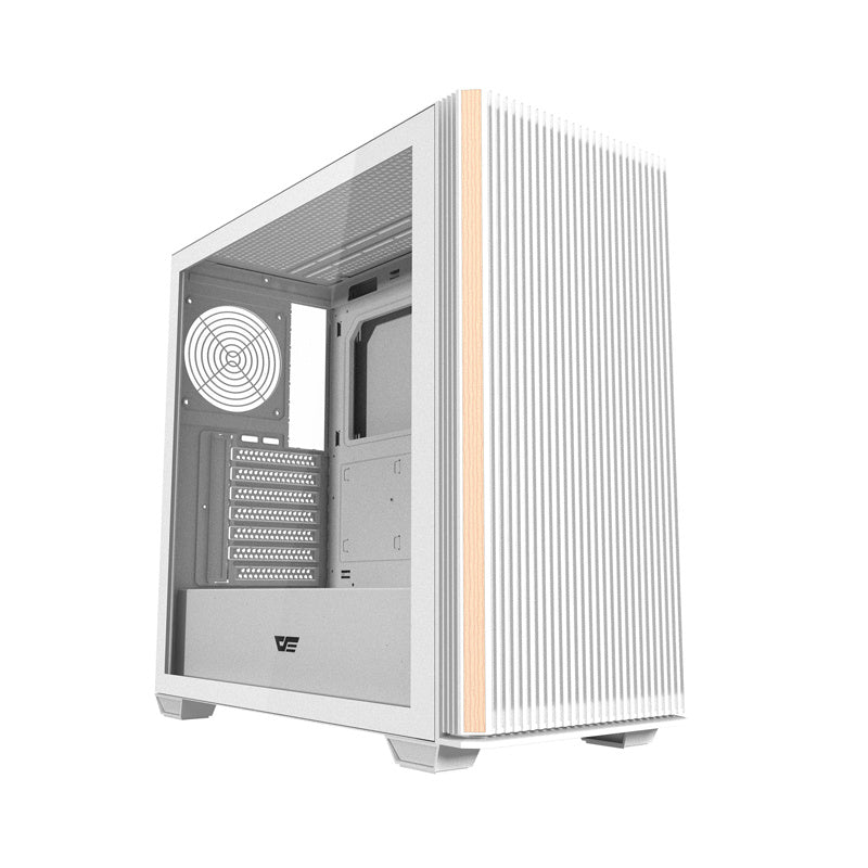 Darkflash DS900WS ATX PC-kabinet uden blæsere (hvid)