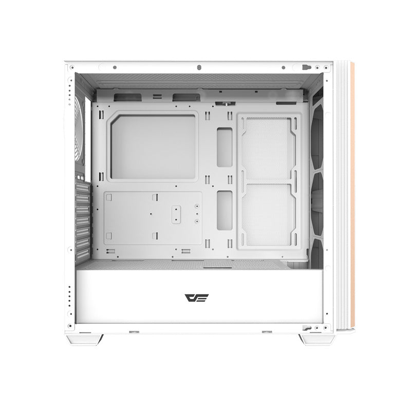 Darkflash DS900WS ATX PC-kabinet uden blæsere (hvid)
