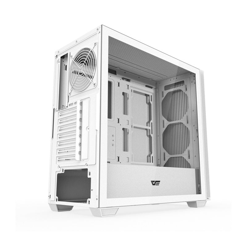 Darkflash DS900WS ATX PC-kabinet uden blæsere (hvid)