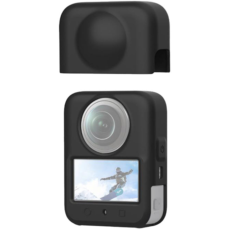 PULUZ objektivdæksel i silikone til DJI Osmo 360 (sort)