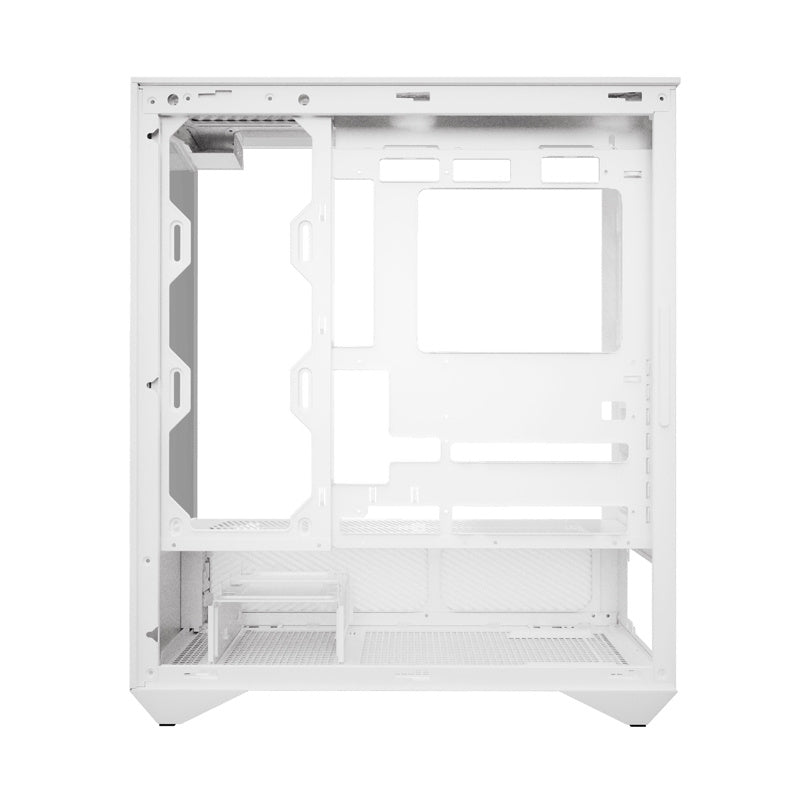 Darkflash DY460 PC-kabinet (hvid) + 4 ARGB-blæsere